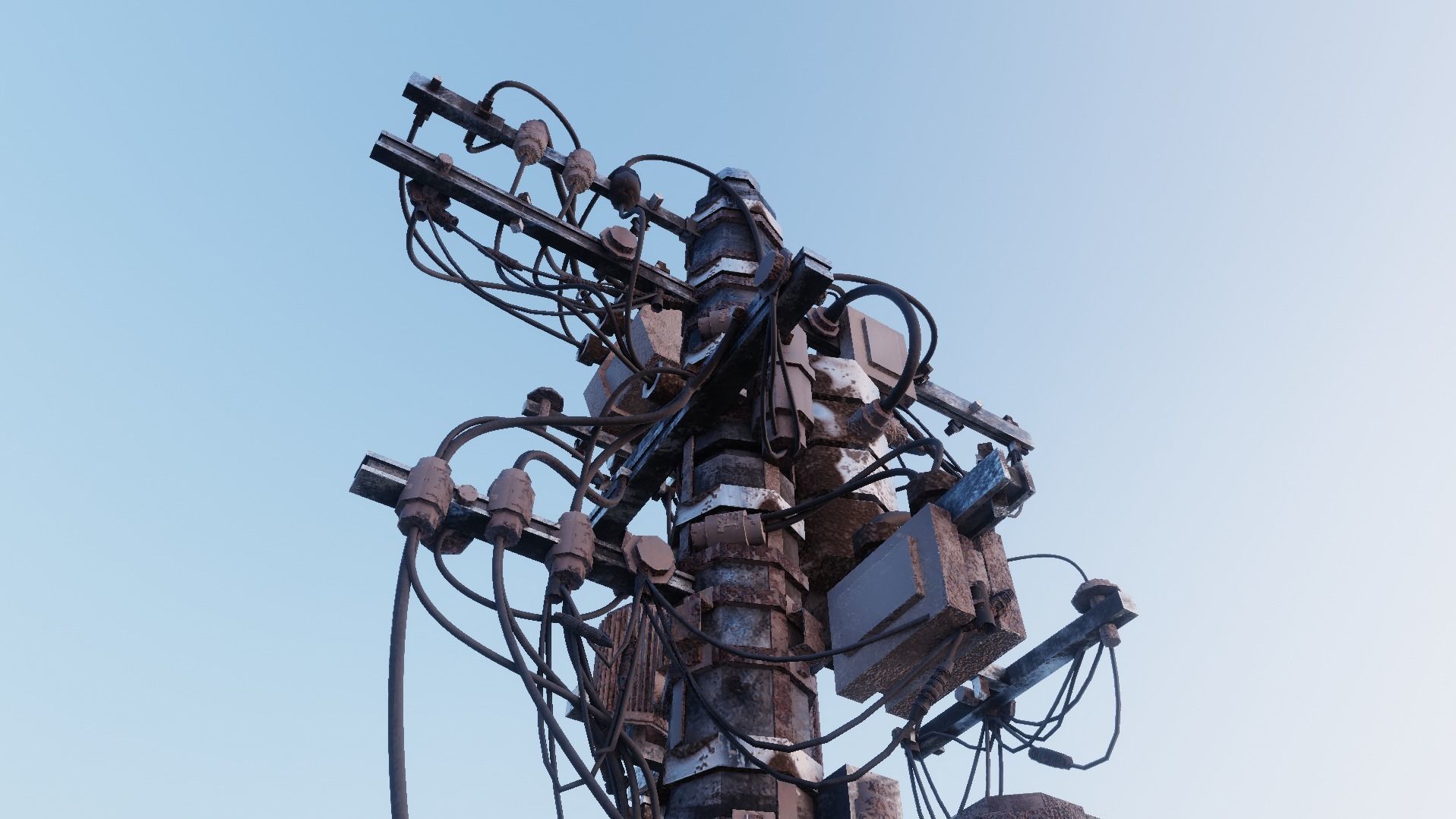 Electric Pole 3D model_6