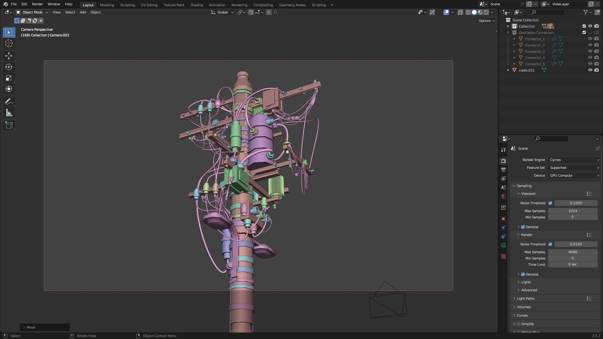 Electric Pole 3D model_34