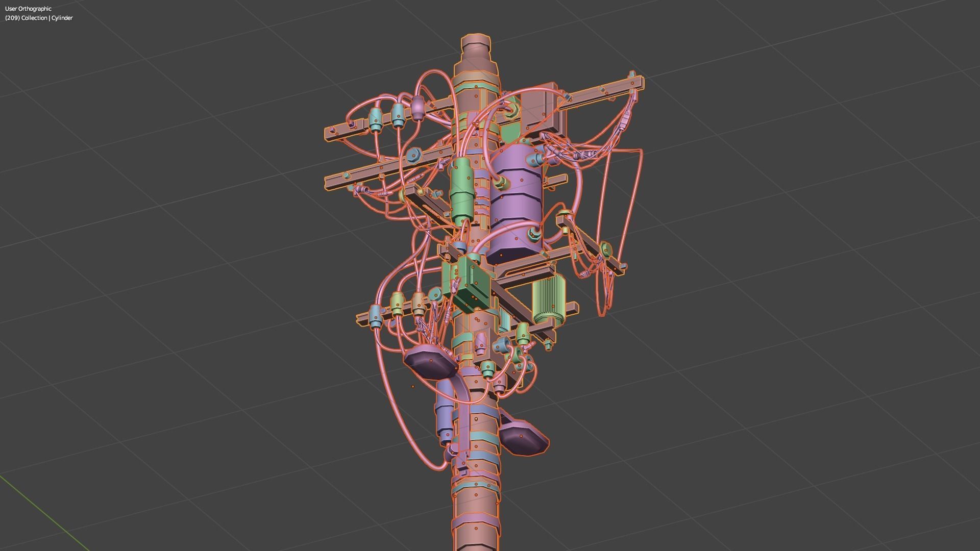 Electric Pole 3D model_28