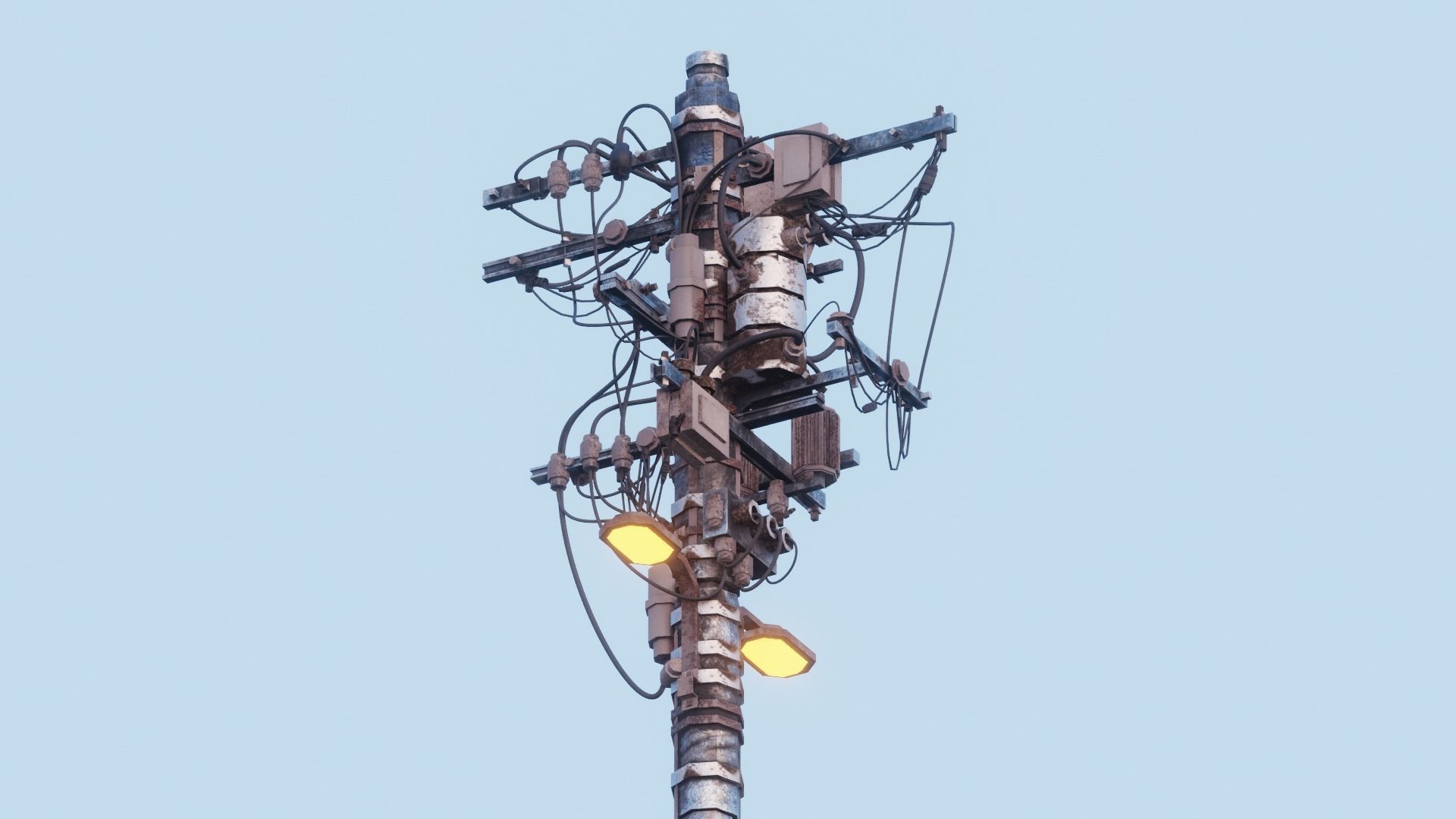 Electric Pole 3D model_16