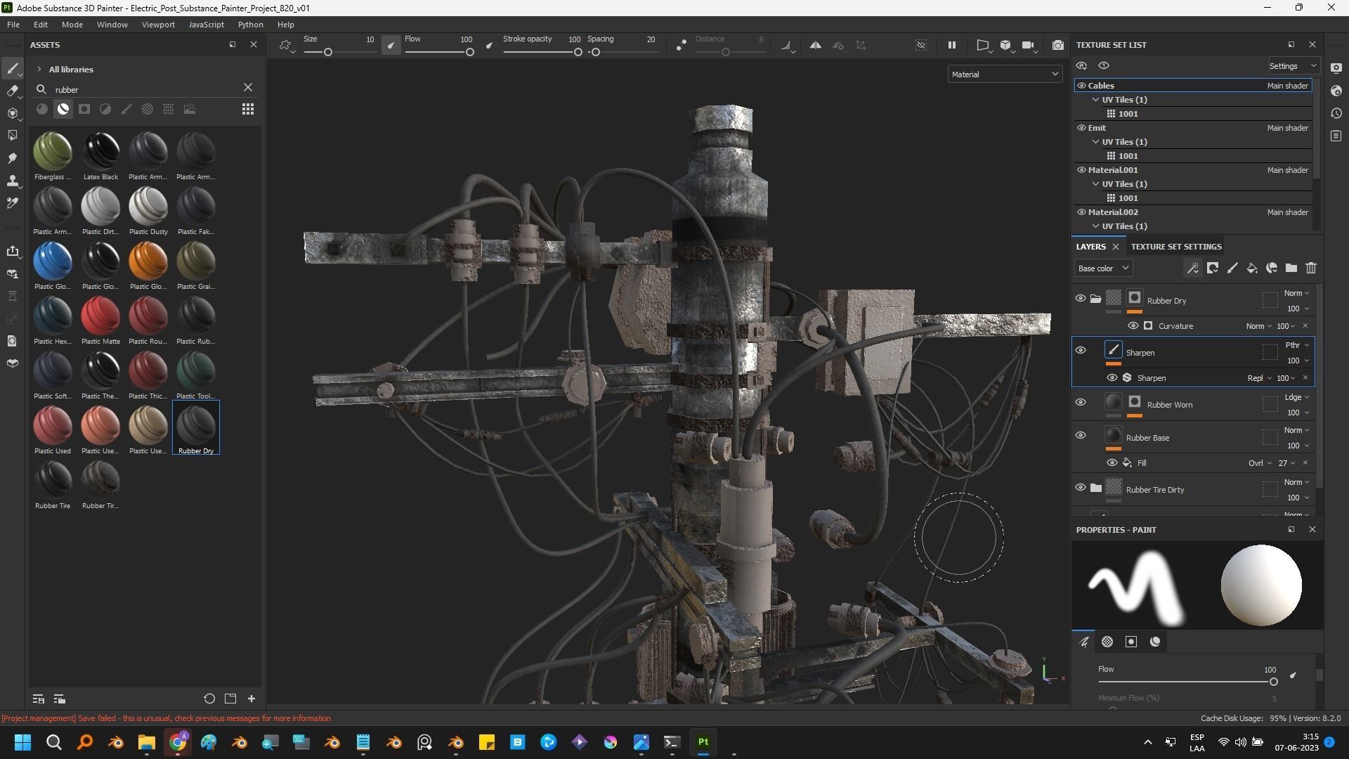 Electric Pole 3D model_40