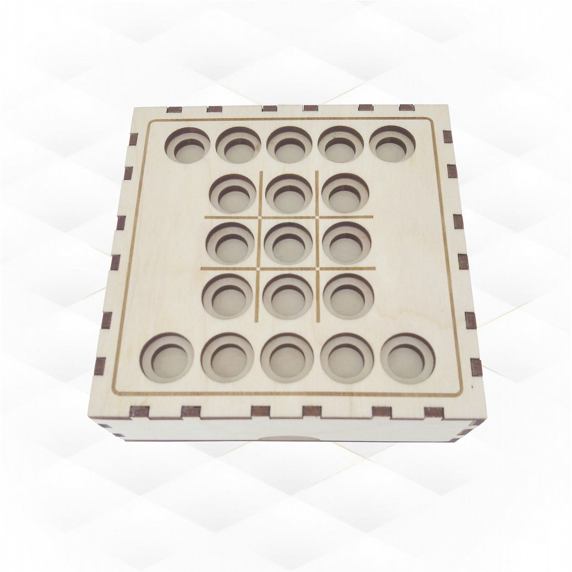 Tic Tac Toe svg dxf design laser cutting 3D model 3D printable | CGTrader