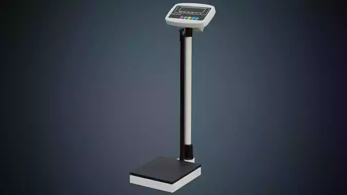 Medical Scale 1A Low-poly 3D model