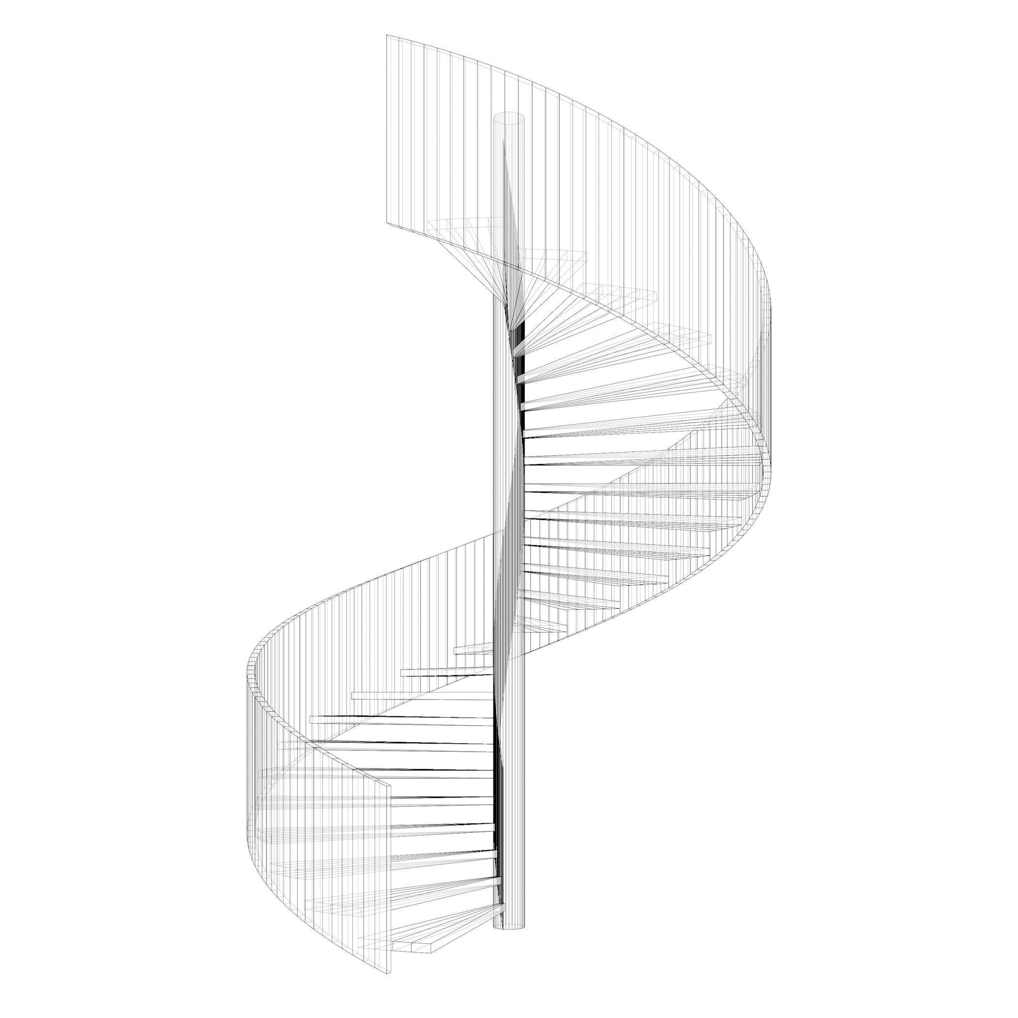 Spiral stair 2023-0010 3D model_8