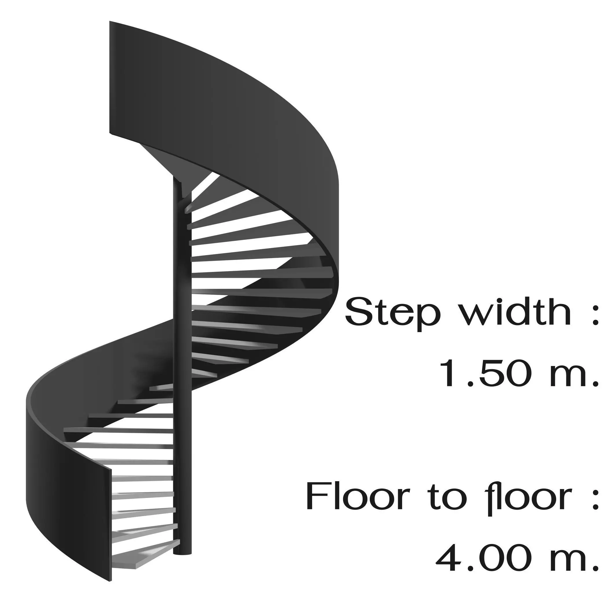 Spiral stair 2023-0010 3D model_0