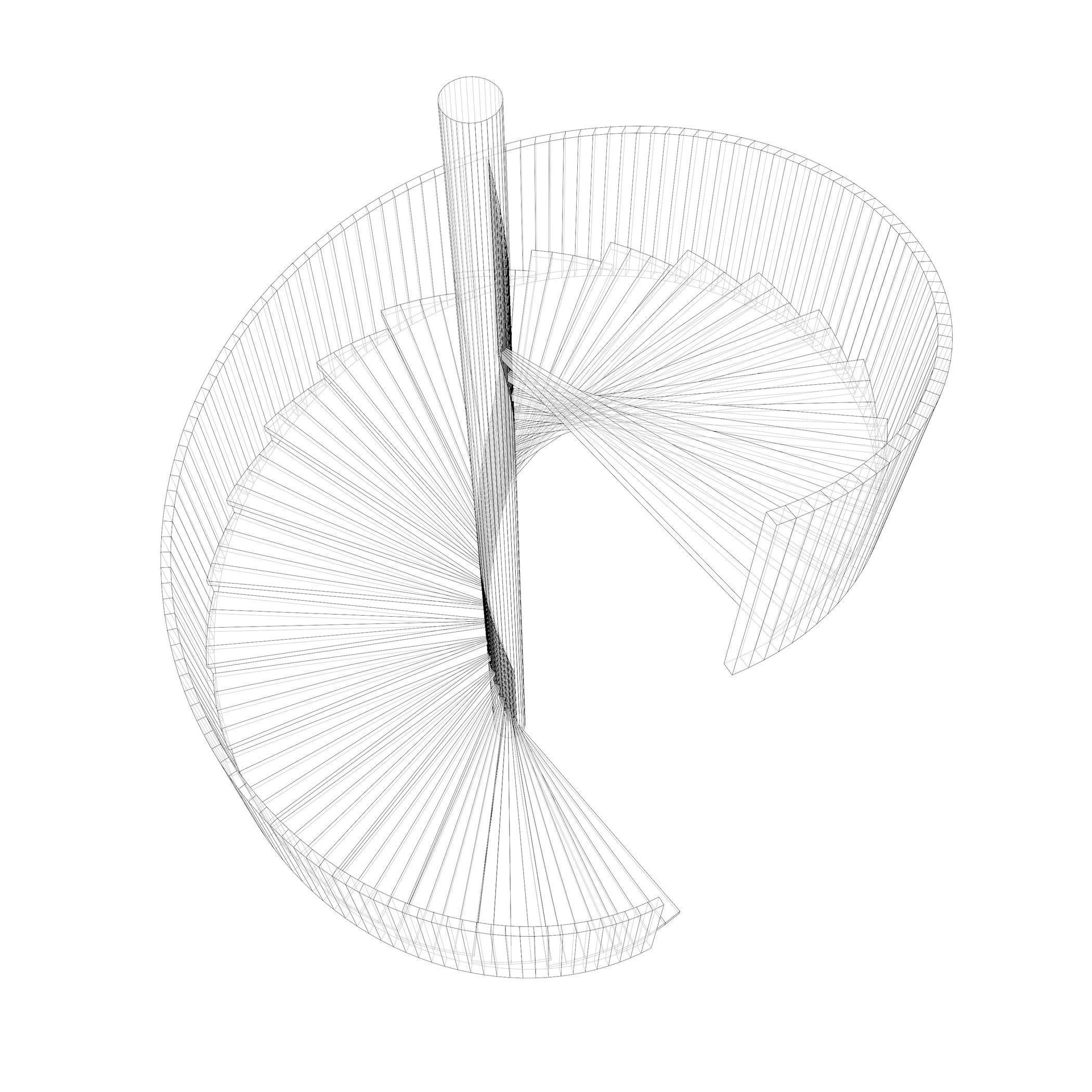 Spiral stair 2023-0010 3D model_7
