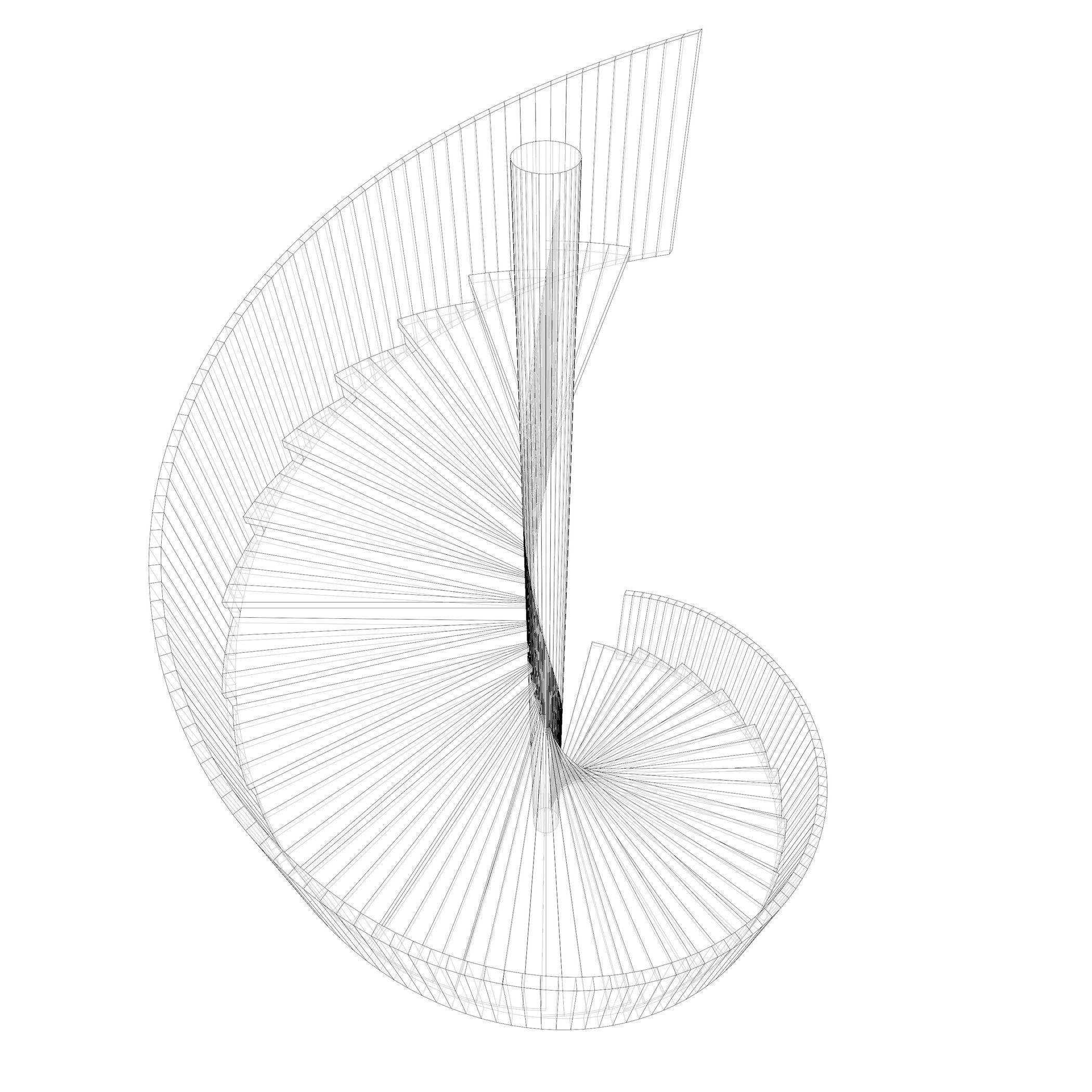 Spiral stair 2023-0010 3D model_9