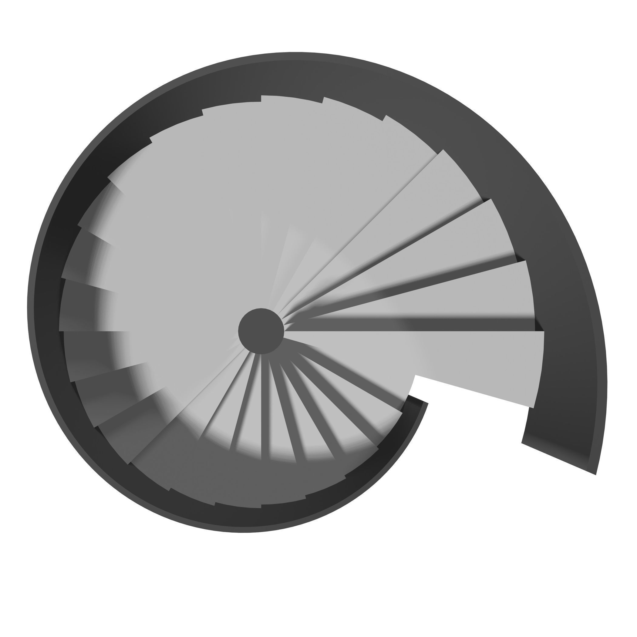 Spiral stair 2023-0010 3D model_1