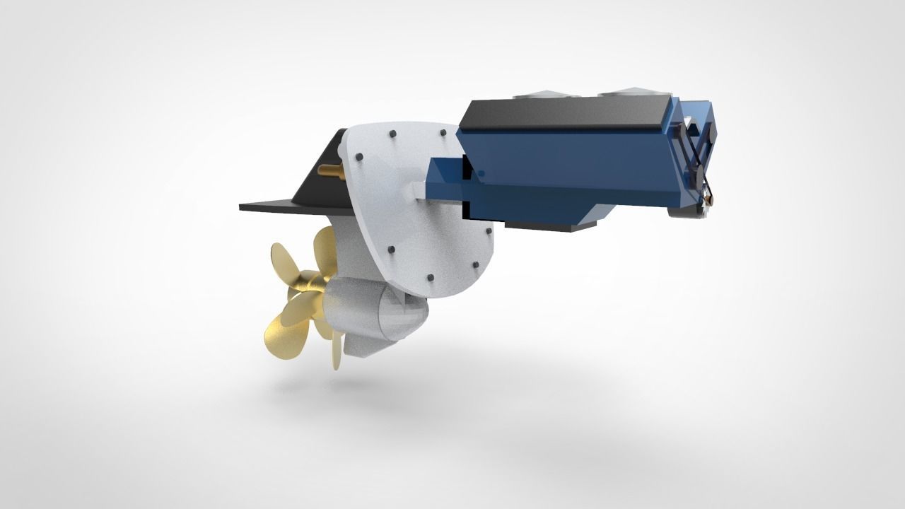 boat engine propulsor 3D model_5