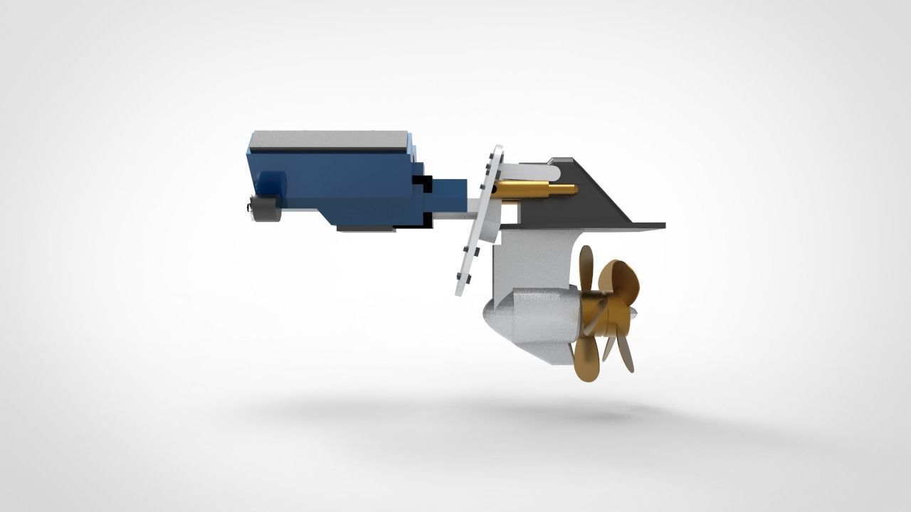 boat engine propulsor 3D model_1