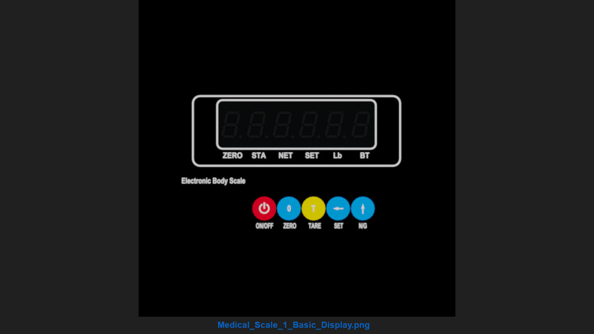 Medical Scale 1 Basic  Low-poly 3D model_8