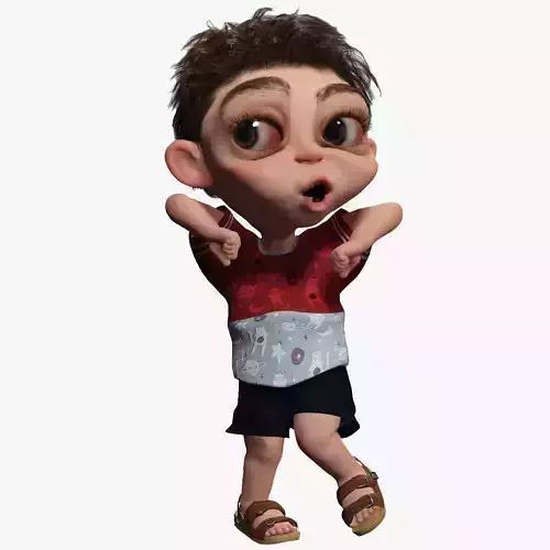 Gogo BOY High quality character full Rigged and Animated