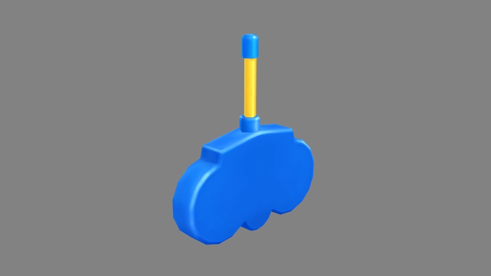 Cartoon toy remote control Low-poly 3D model_2