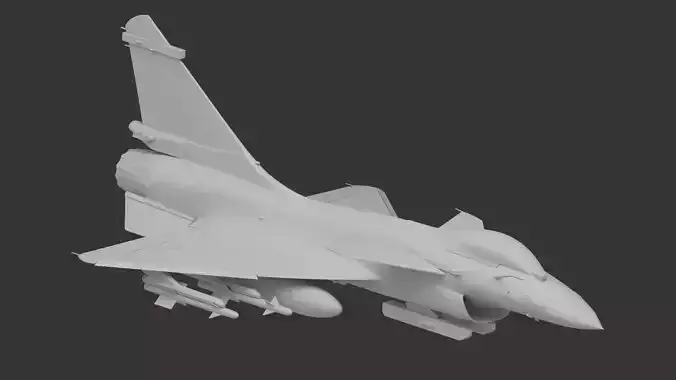 J-10 fighter jet White model