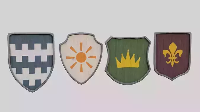 Coat Of Arms Collection 5 Low-poly 3D model