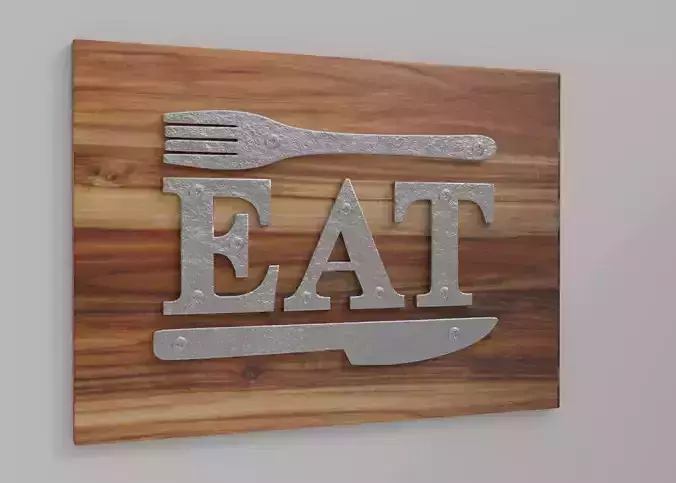 Kitchen sign board EAT