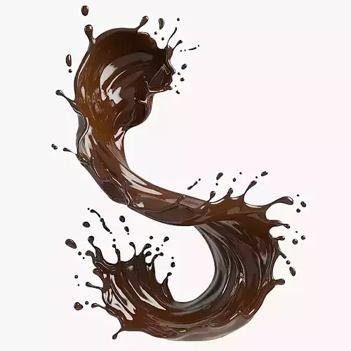 Dark chocolate Liquid splash