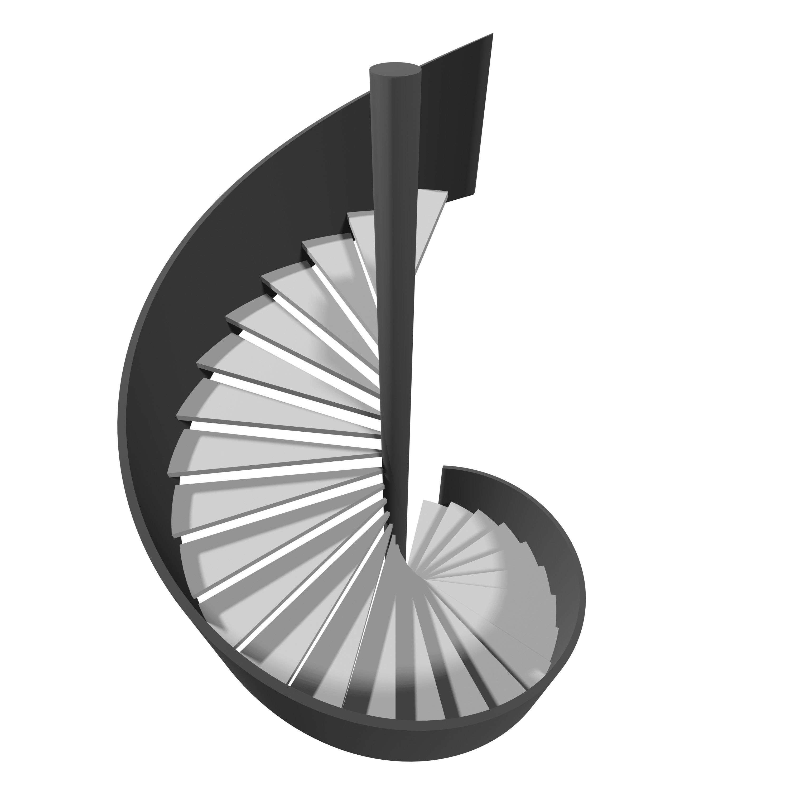 Spiral stair 2023-0011 3D model_4