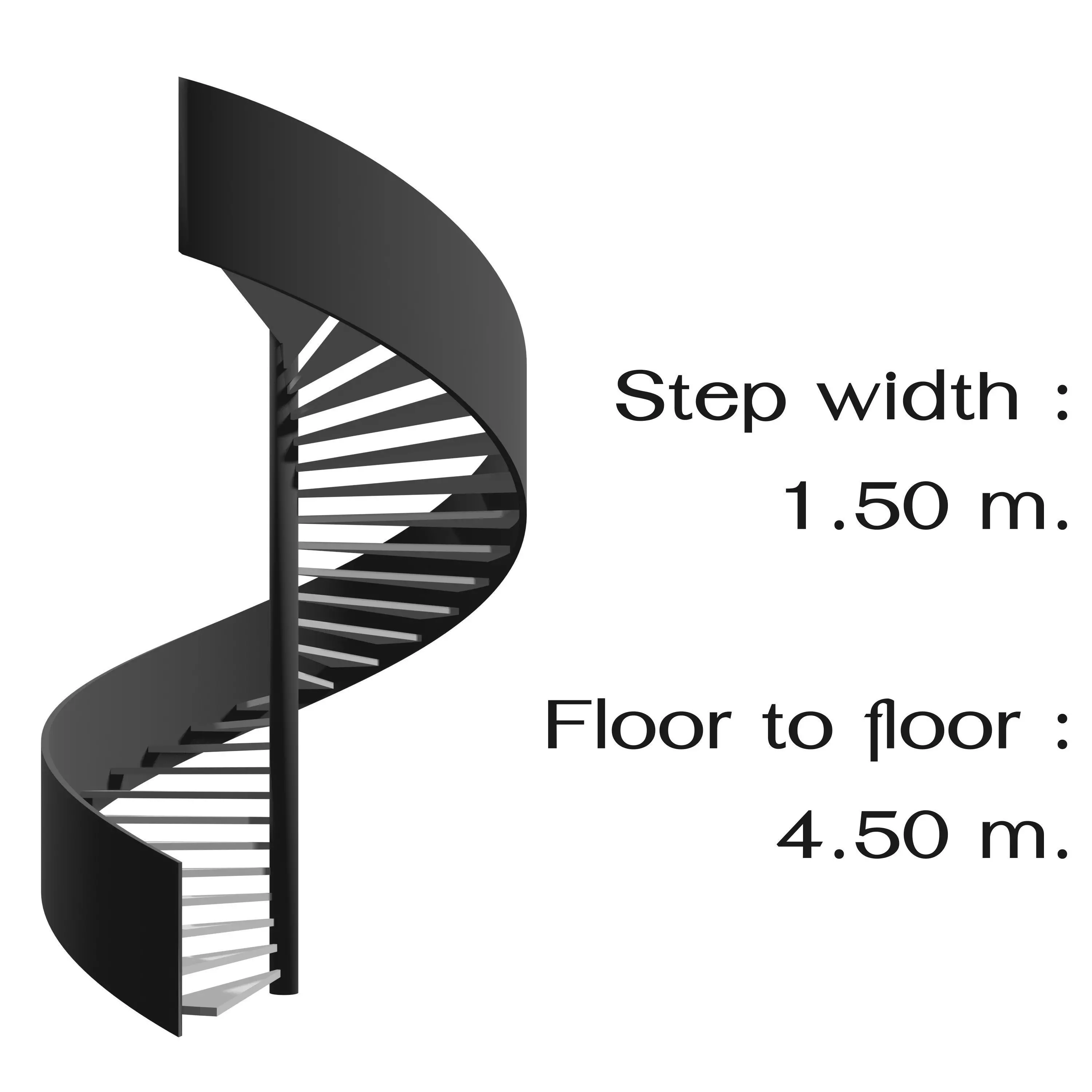 Spiral stair 2023-0011 3D model_0