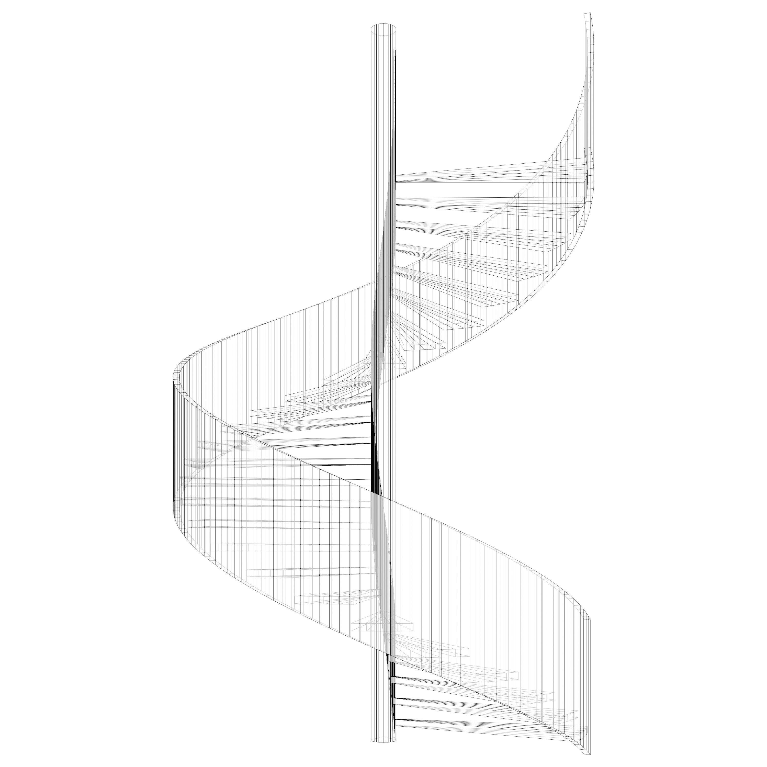Spiral stair 2023-0011 3D model_6