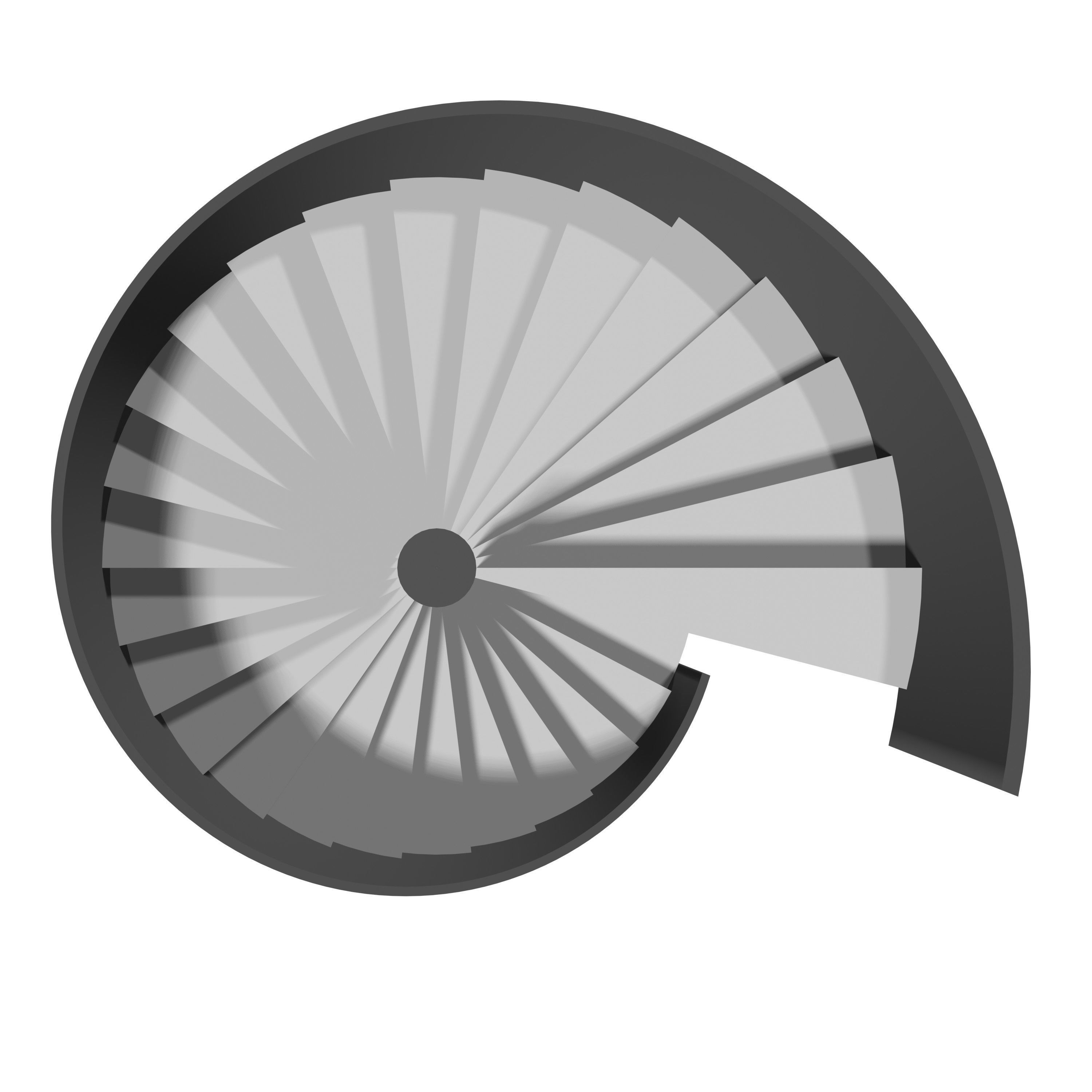 Spiral stair 2023-0011 3D model_1