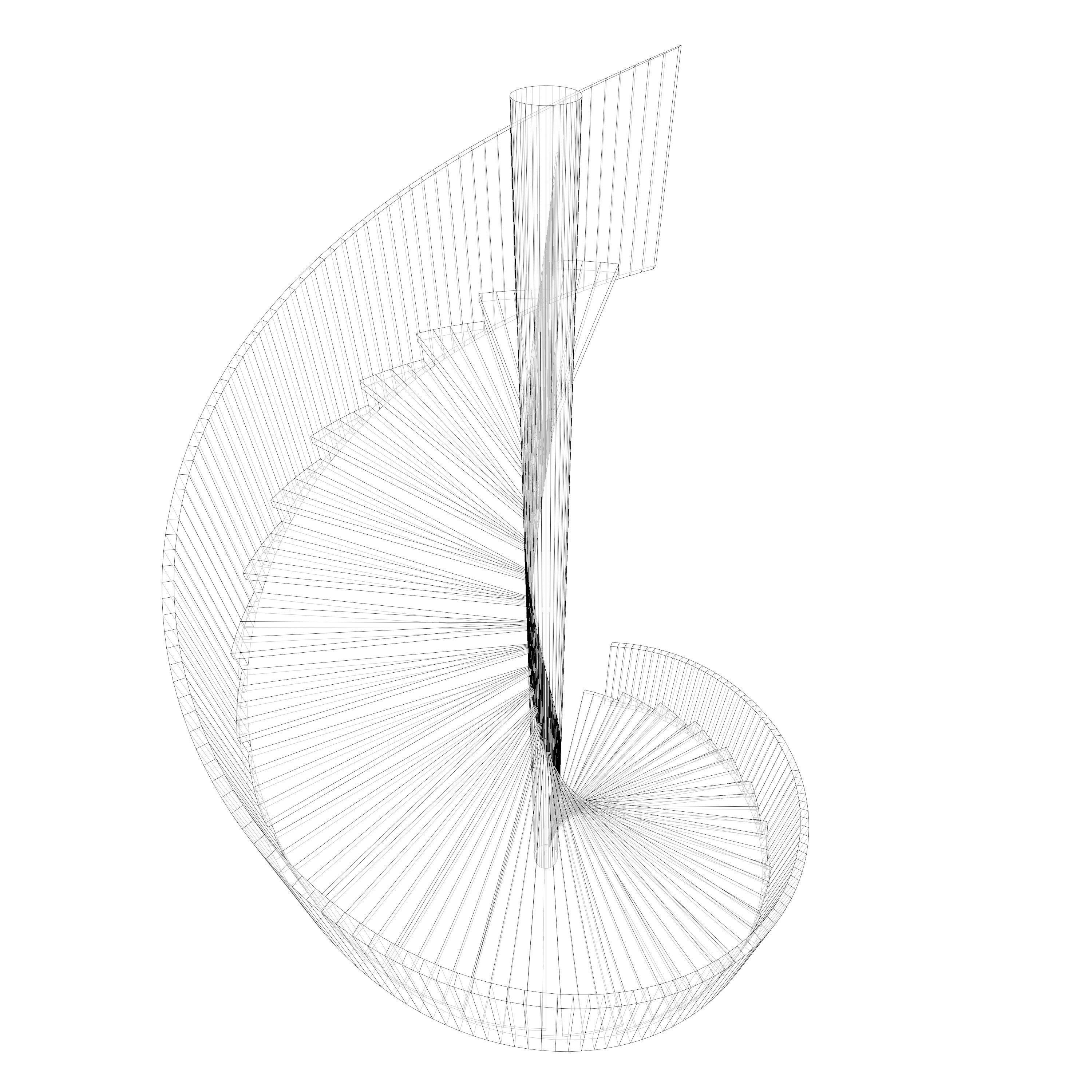 Spiral stair 2023-0011 3D model_9