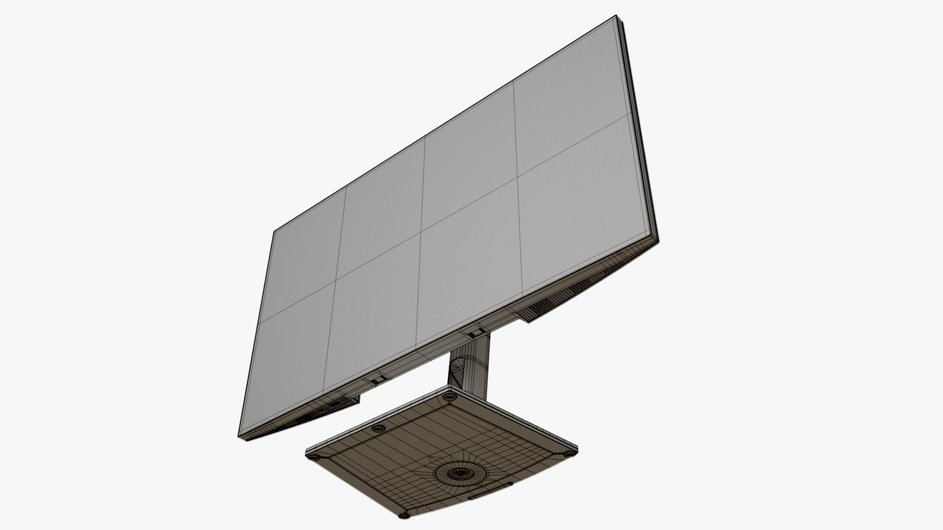 Dell UltraSharp 32-Inch Monitor Silver 3D model_17