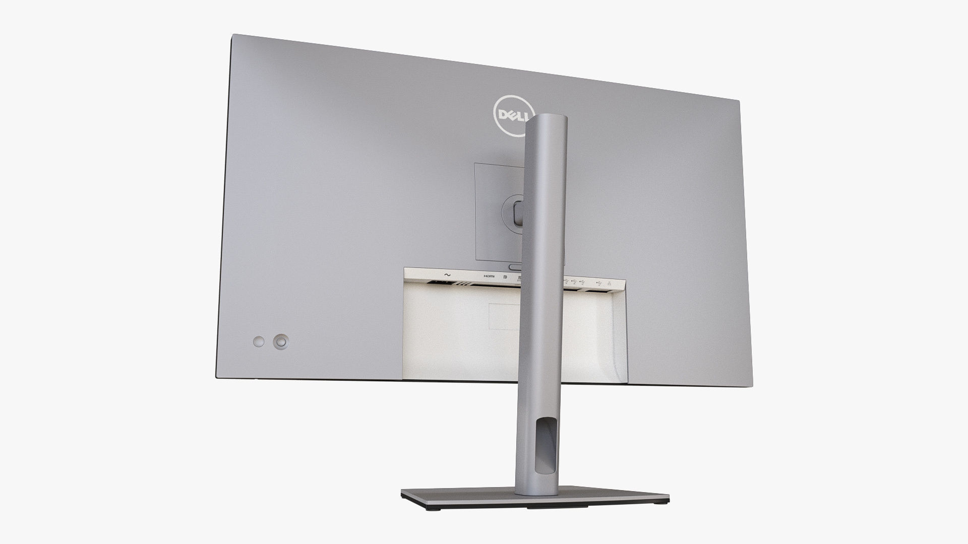 Dell UltraSharp 32-Inch Monitor Silver 3D model_3