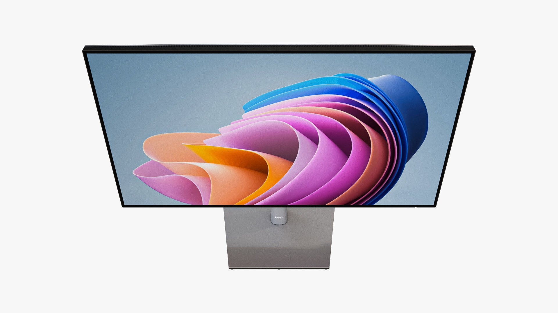 Dell UltraSharp 32-Inch Monitor Silver 3D model_7