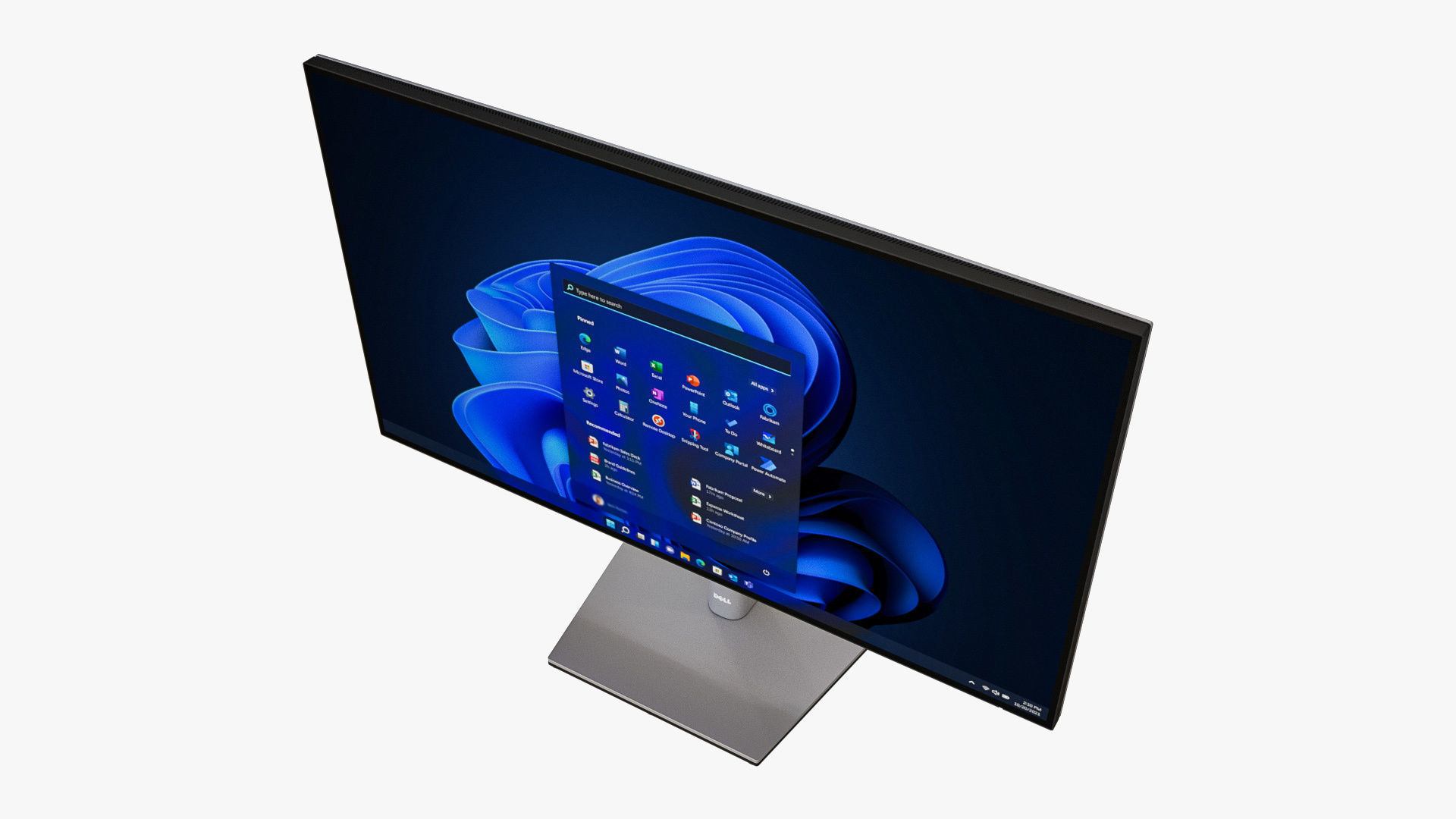 Dell UltraSharp 32-Inch Monitor Silver 3D model_9