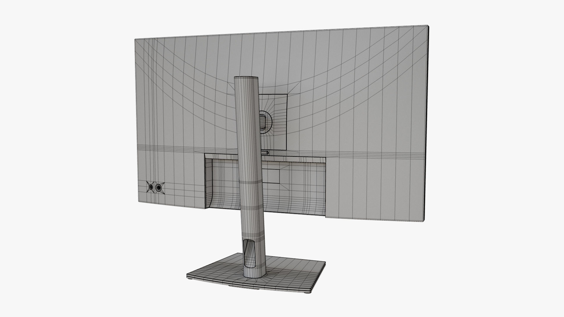 Dell UltraSharp 32-Inch Monitor Silver 3D model_15