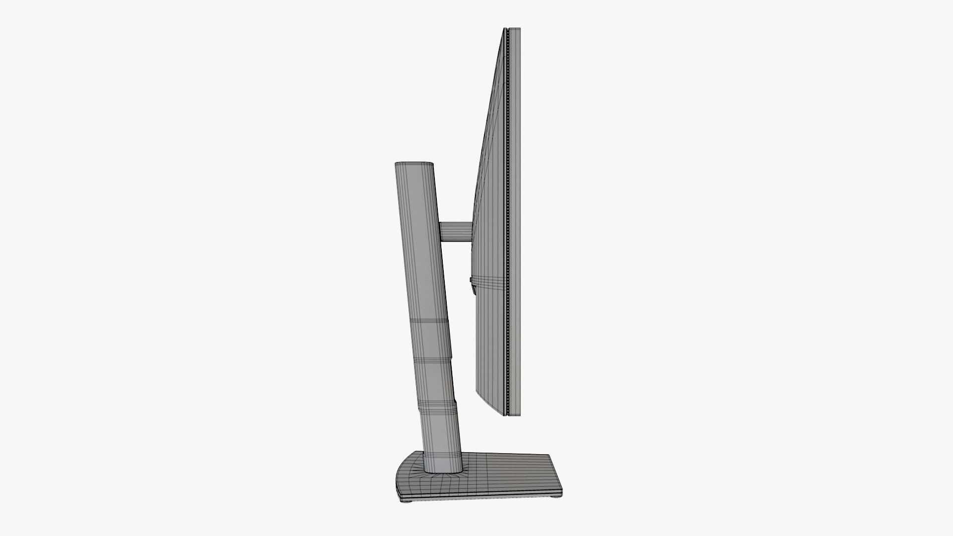 Dell UltraSharp 32-Inch Monitor Silver 3D model_16