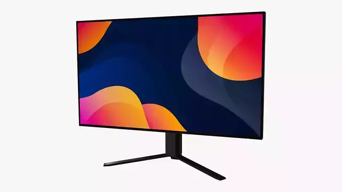 32-Inch Monitor Black 3D model