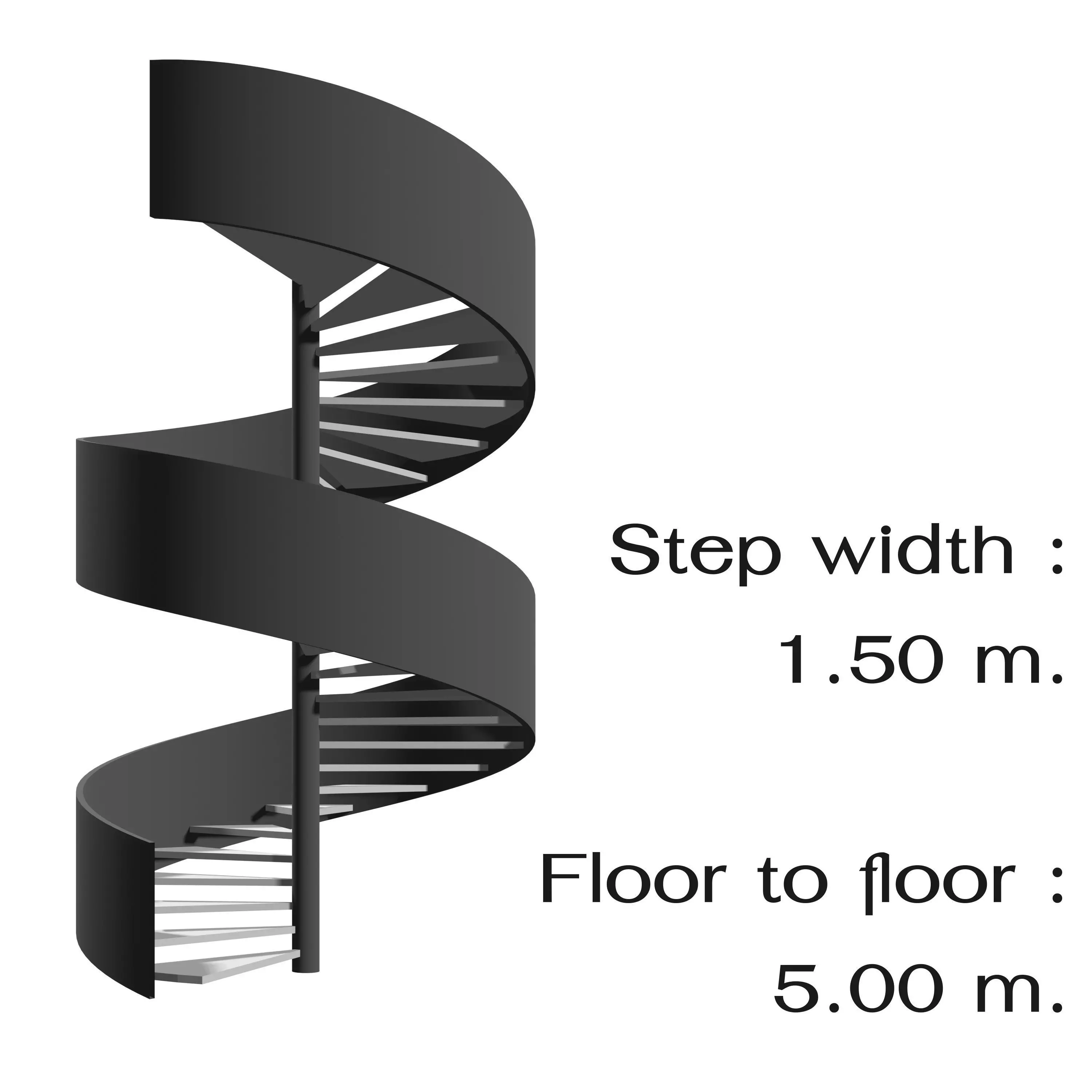 Spiral stair 2023-0012 3D model_0