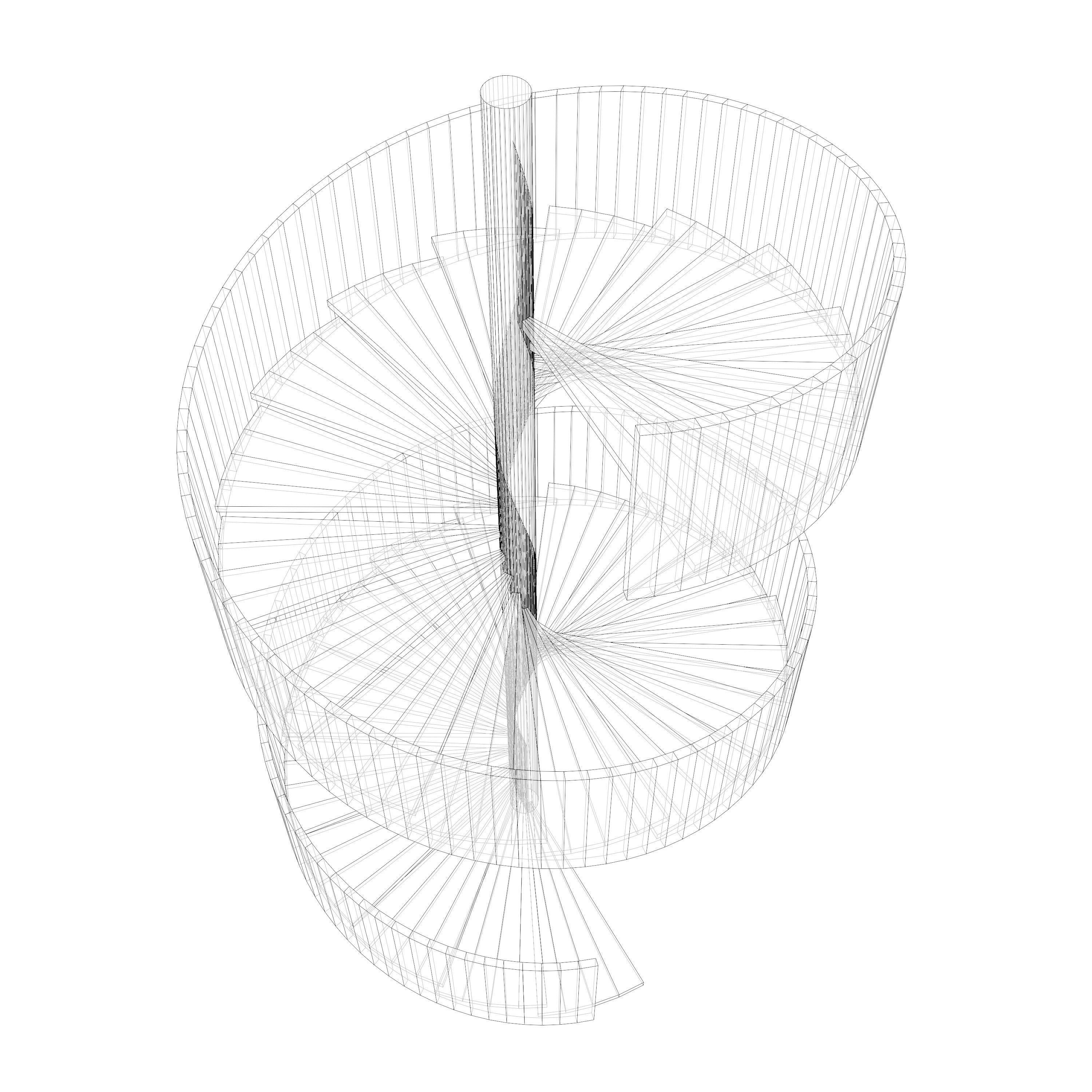 Spiral stair 2023-0012 3D model_6