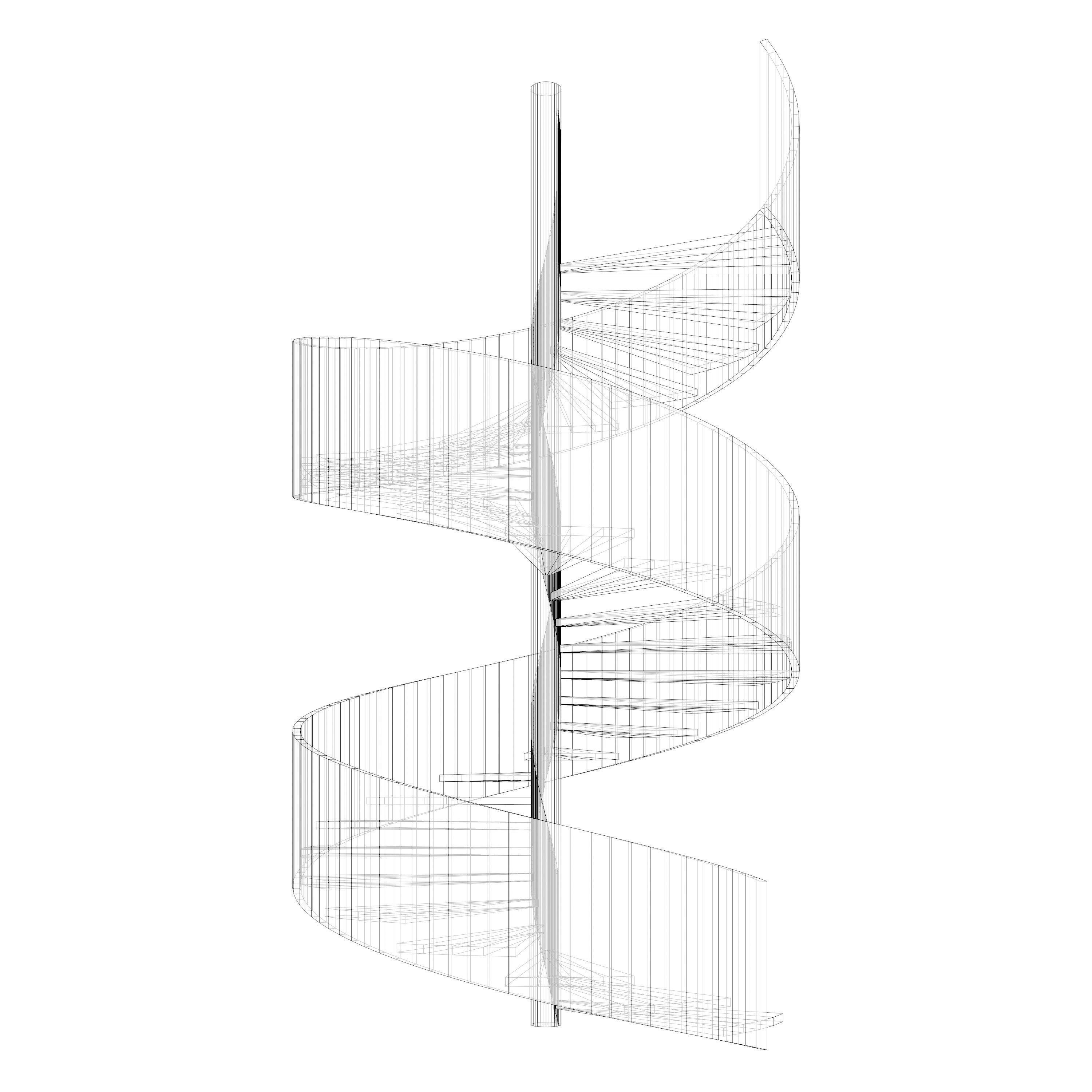 Spiral stair 2023-0012 3D model_8