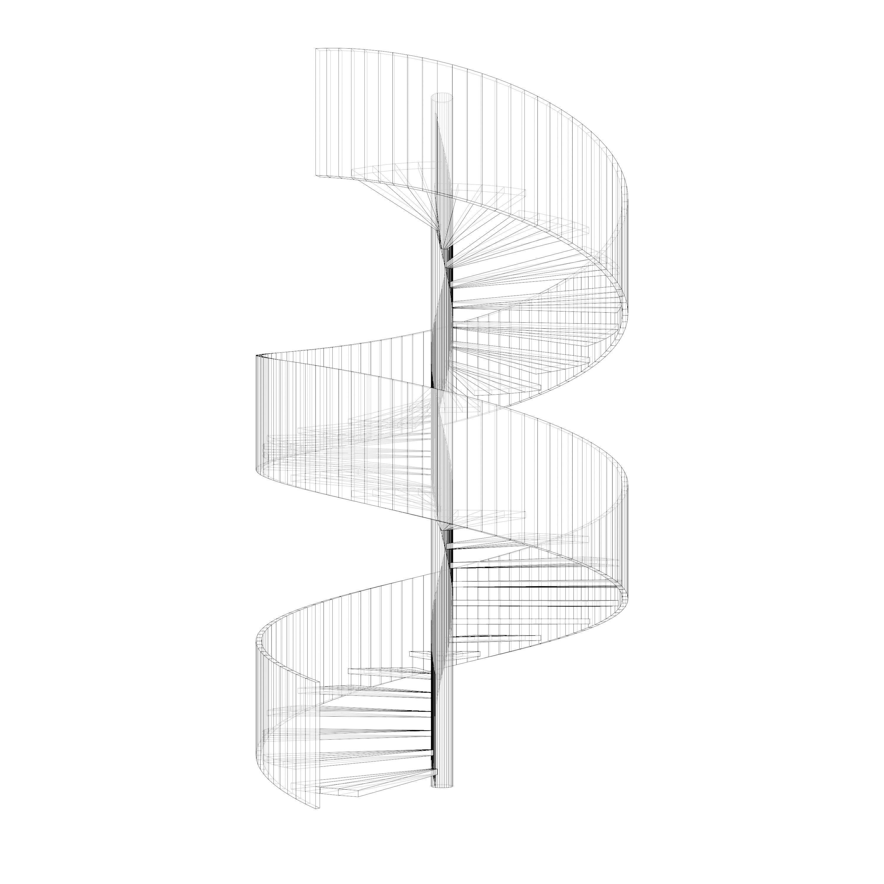 Spiral stair 2023-0012 3D model_7