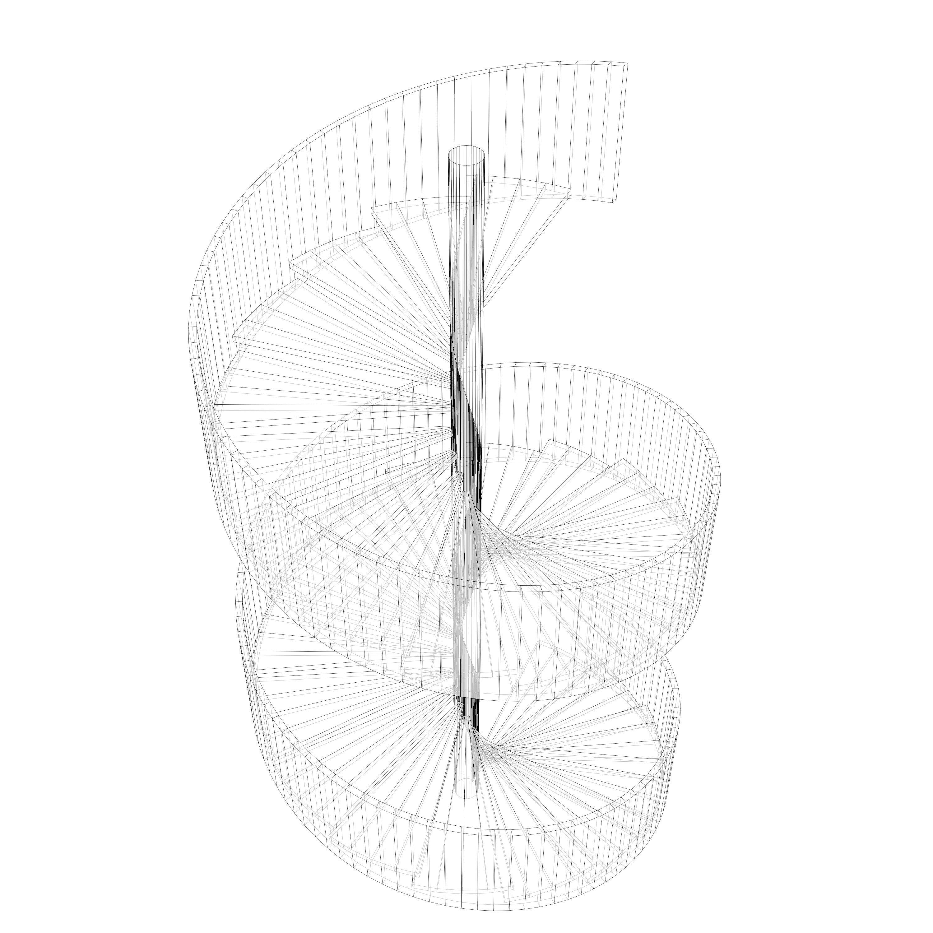 Spiral stair 2023-0012 3D model_9