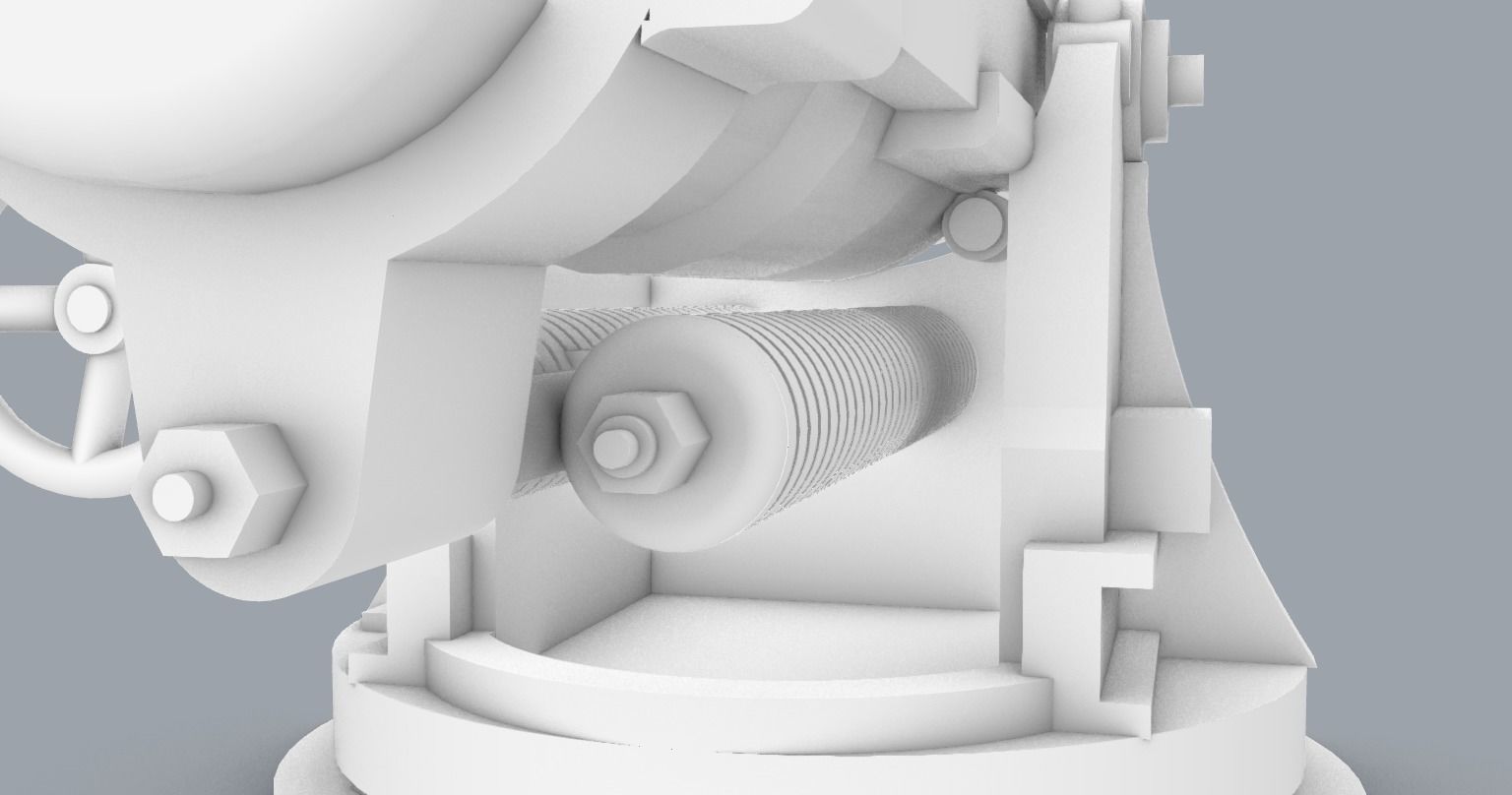 Pattern 1892 152mm Low-poly 3D model_6