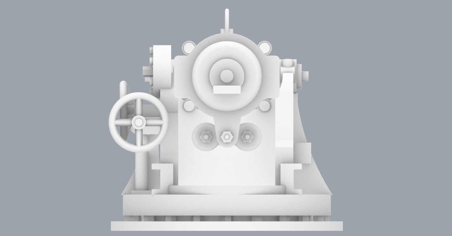 Pattern 1892 152mm Low-poly 3D model_13