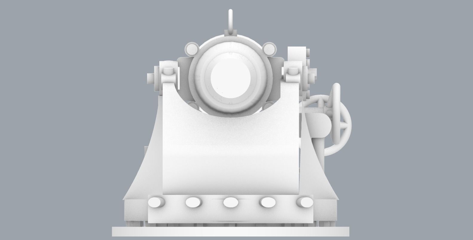 Pattern 1892 152mm Low-poly 3D model_12