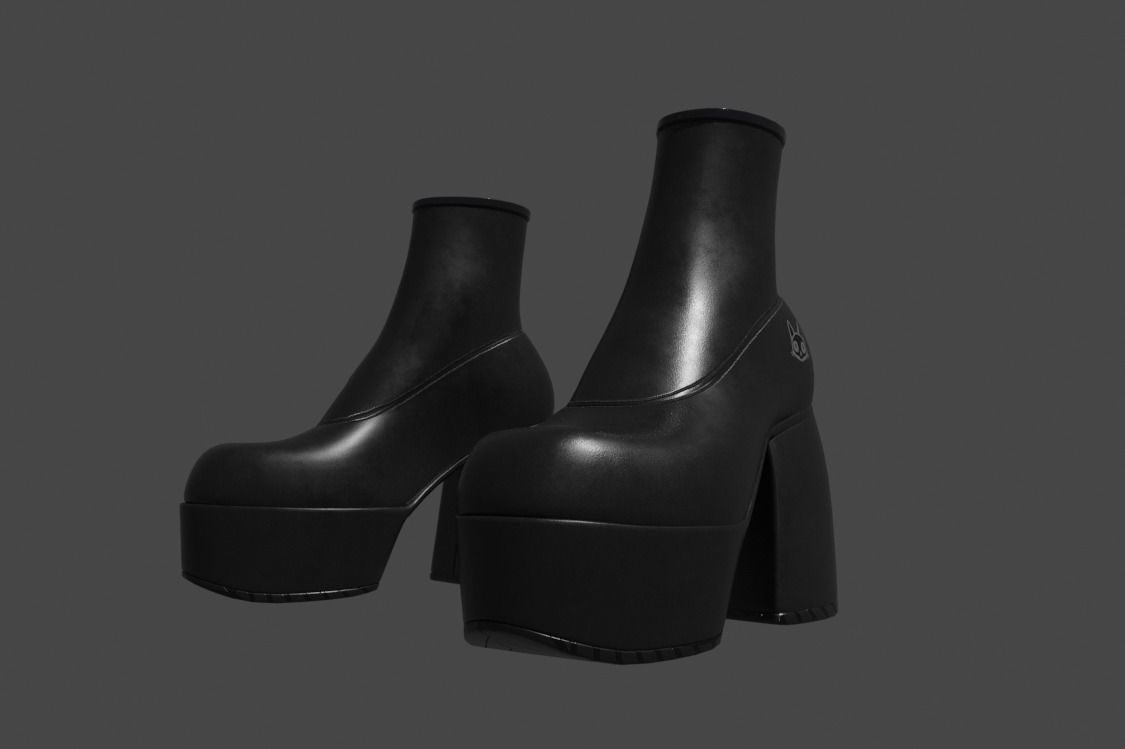 Naked wolfe Boots 3D model_4