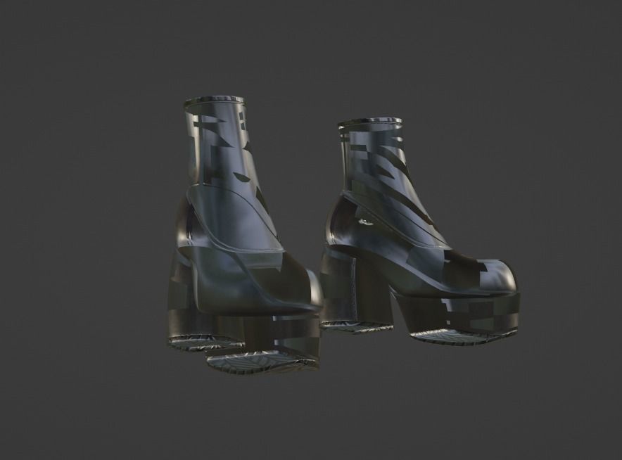 Naked wolfe Boots 3D model_8