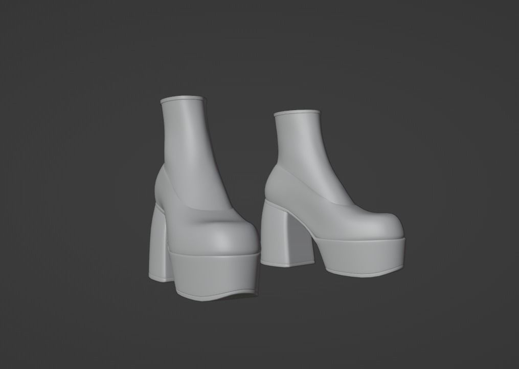 Naked wolfe Boots 3D model_9