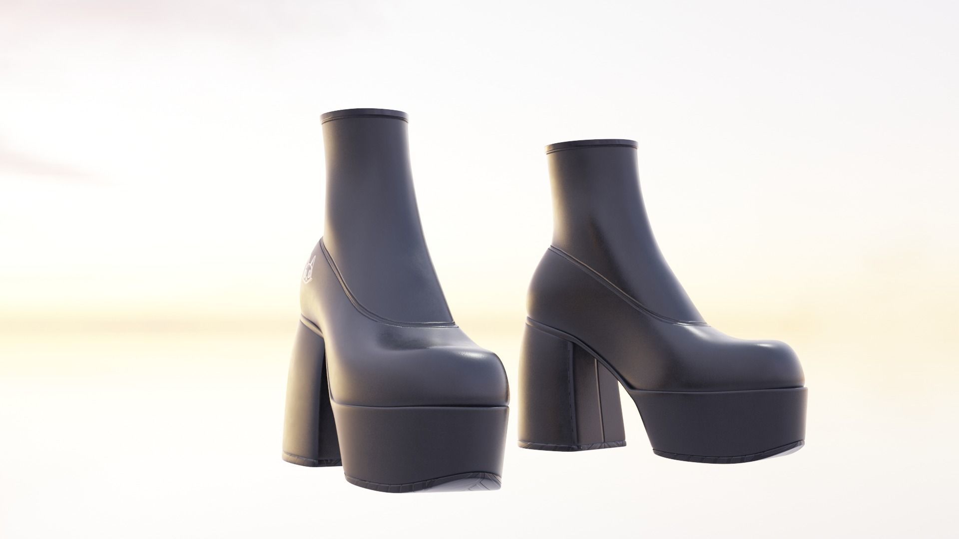Naked wolfe Boots 3D model_1