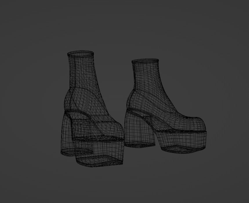 Naked wolfe Boots 3D model_10