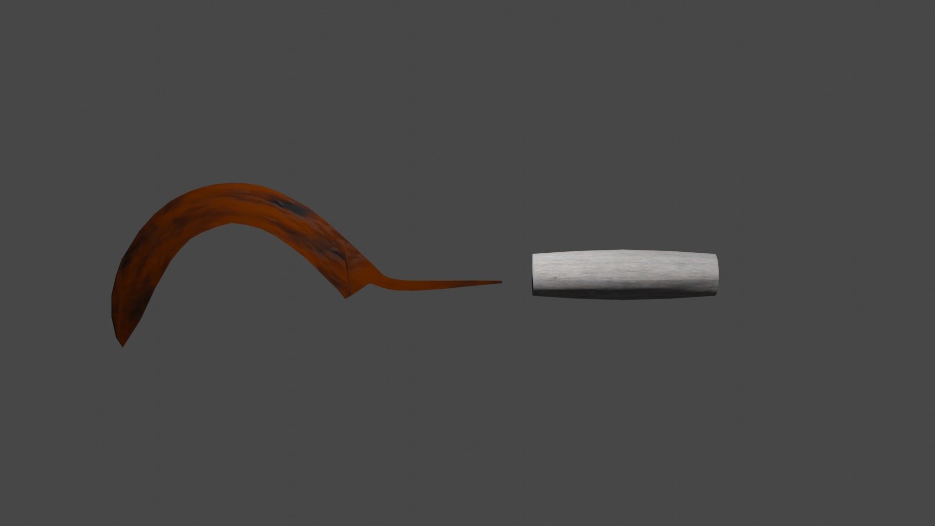 Rusty sickle 3D model_1