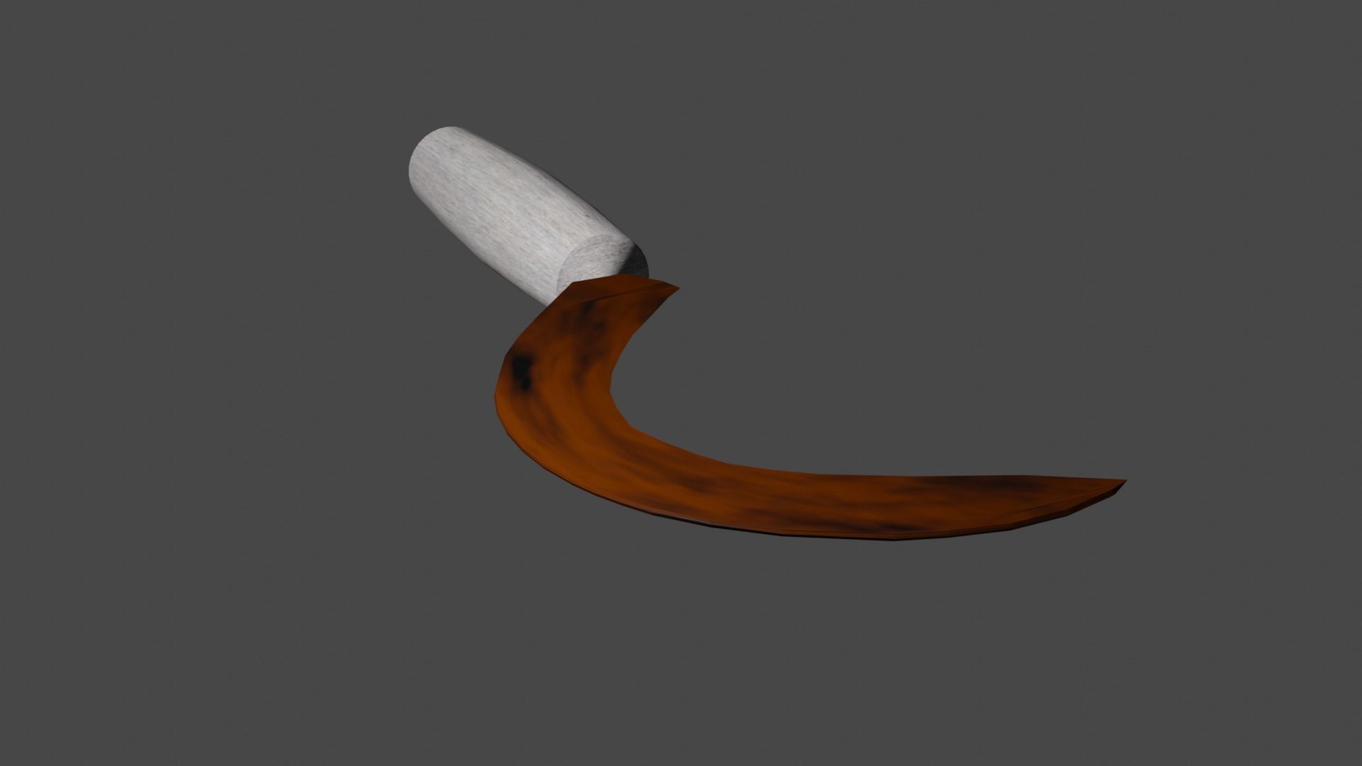 Rusty sickle 3D model_3