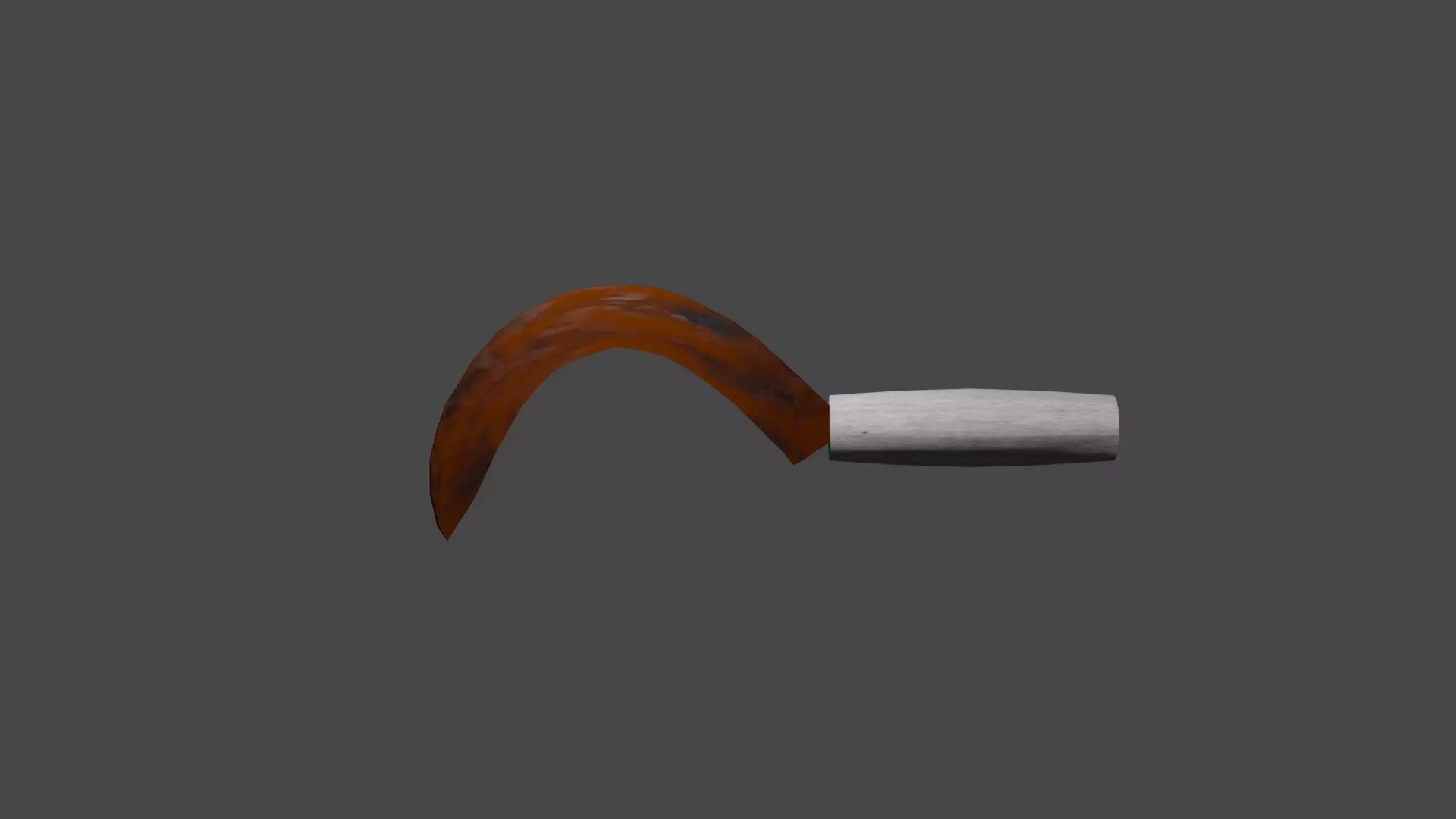 Rusty sickle 3D model_0