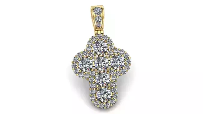 Cross Pendant 3D Model